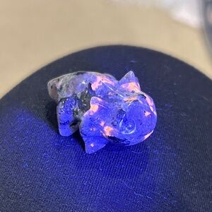 Yooperlite Axolotl UV reactive Figurine